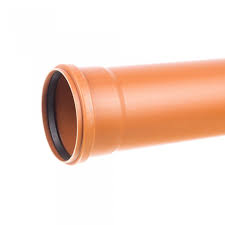 Teava PVC SN 2 pentru canalizare cu garnitura, ⌀110, 6 m, Portocaliu