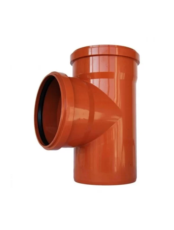 Ramificatie PVC ⌀110 / 110, 90 grade, Portocaliu